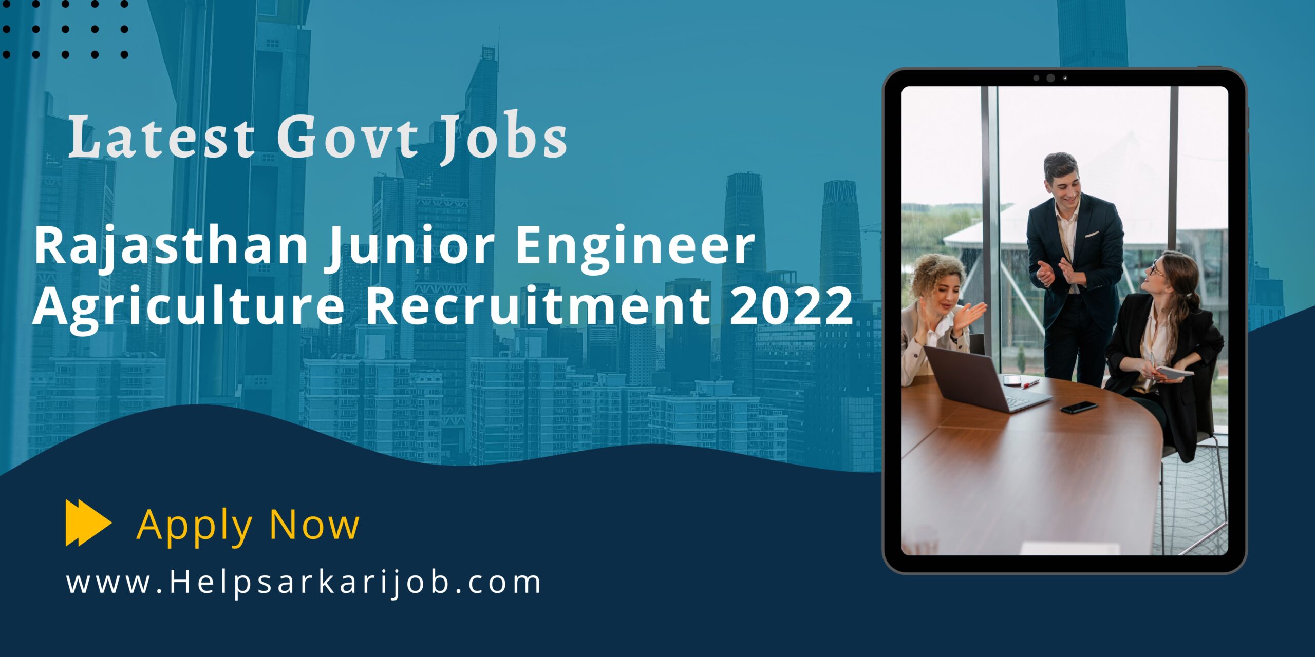 Rajasthan Junior Engineer Agriculture Recruitment 2022