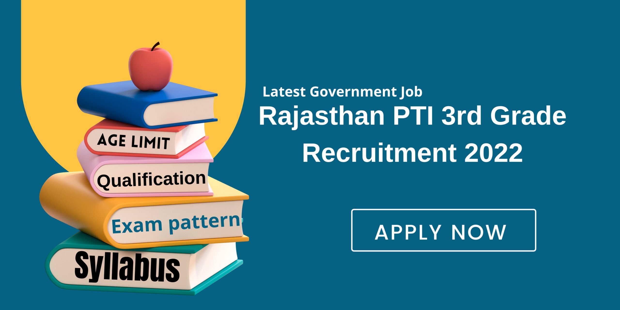 Rajasthan PTI 3rd Grade Recruitment 2022