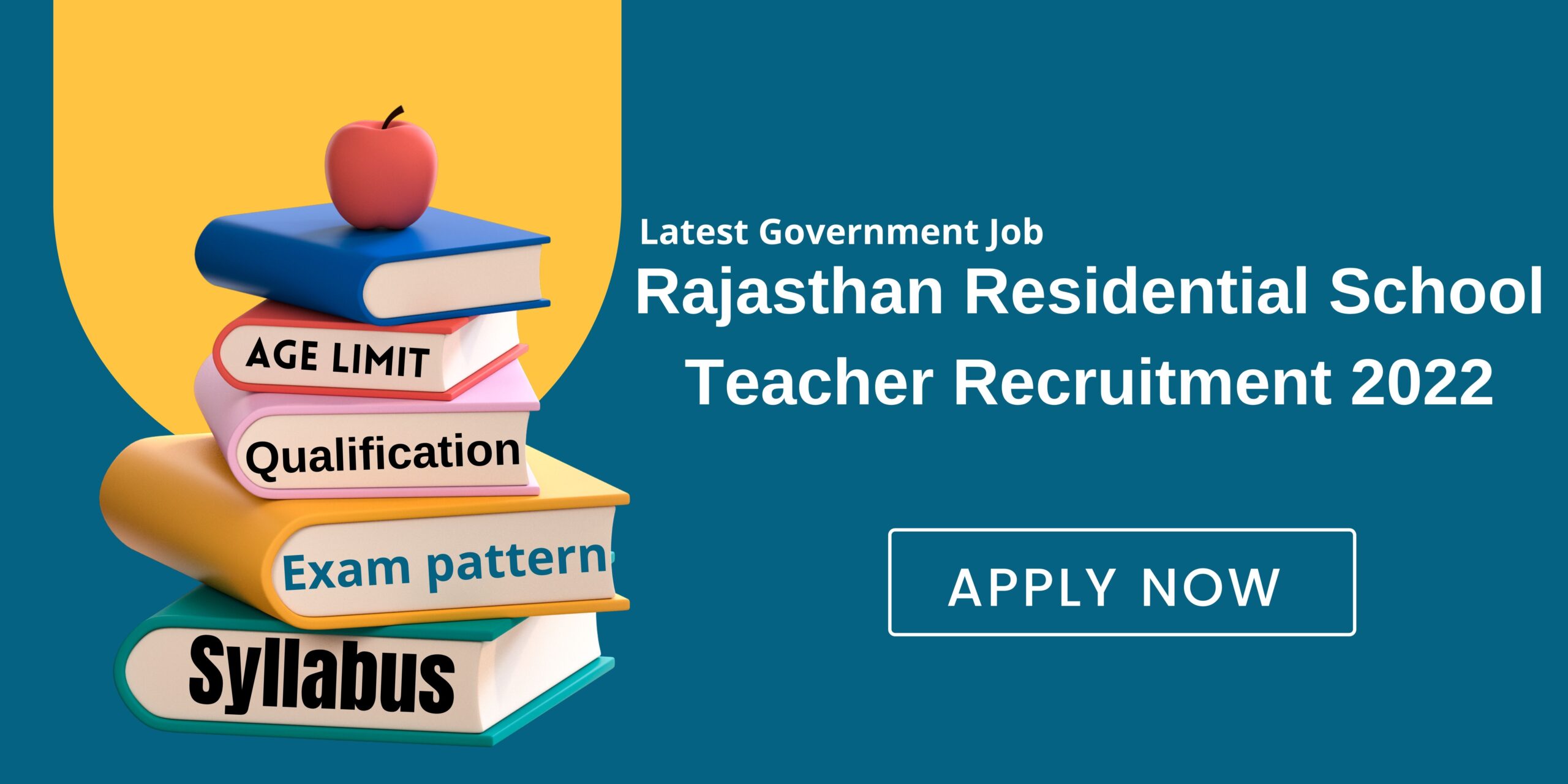 Rajasthan Residential School Teacher Recruitment 2022