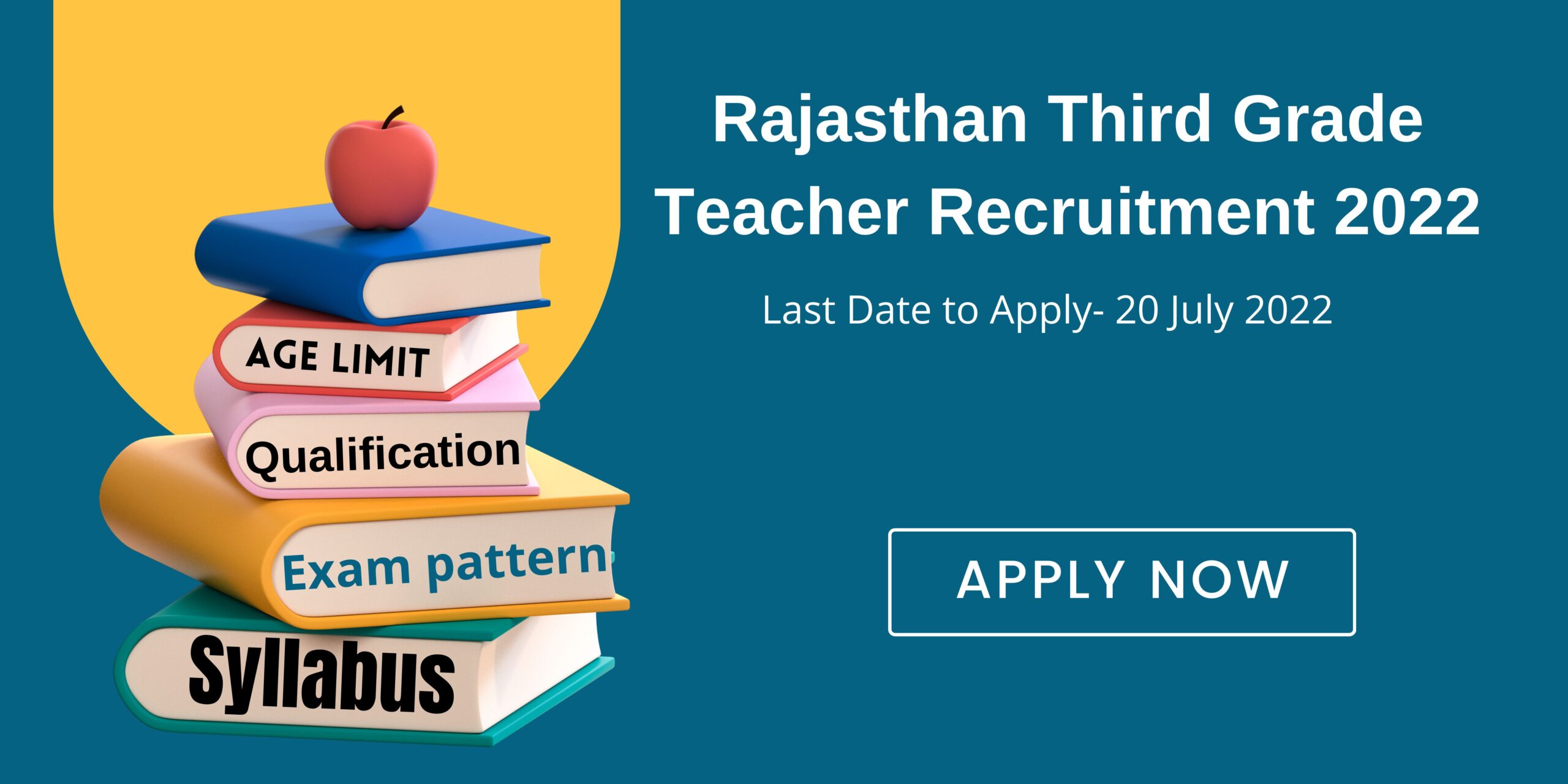 Rajasthan Third Grade Teacher Recruitment 2022