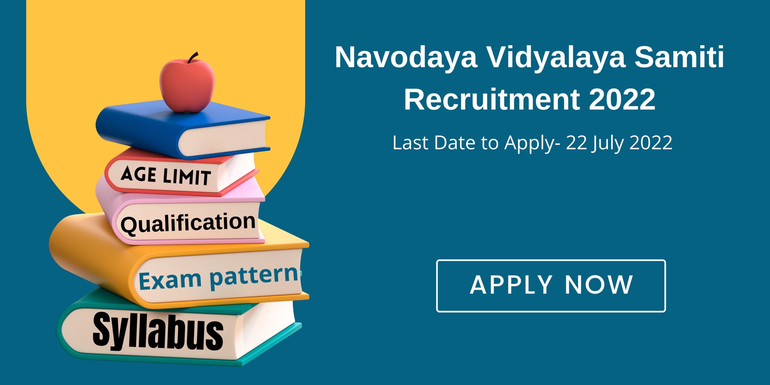 Navodaya Vidyalaya Samiti Recruitment 2022