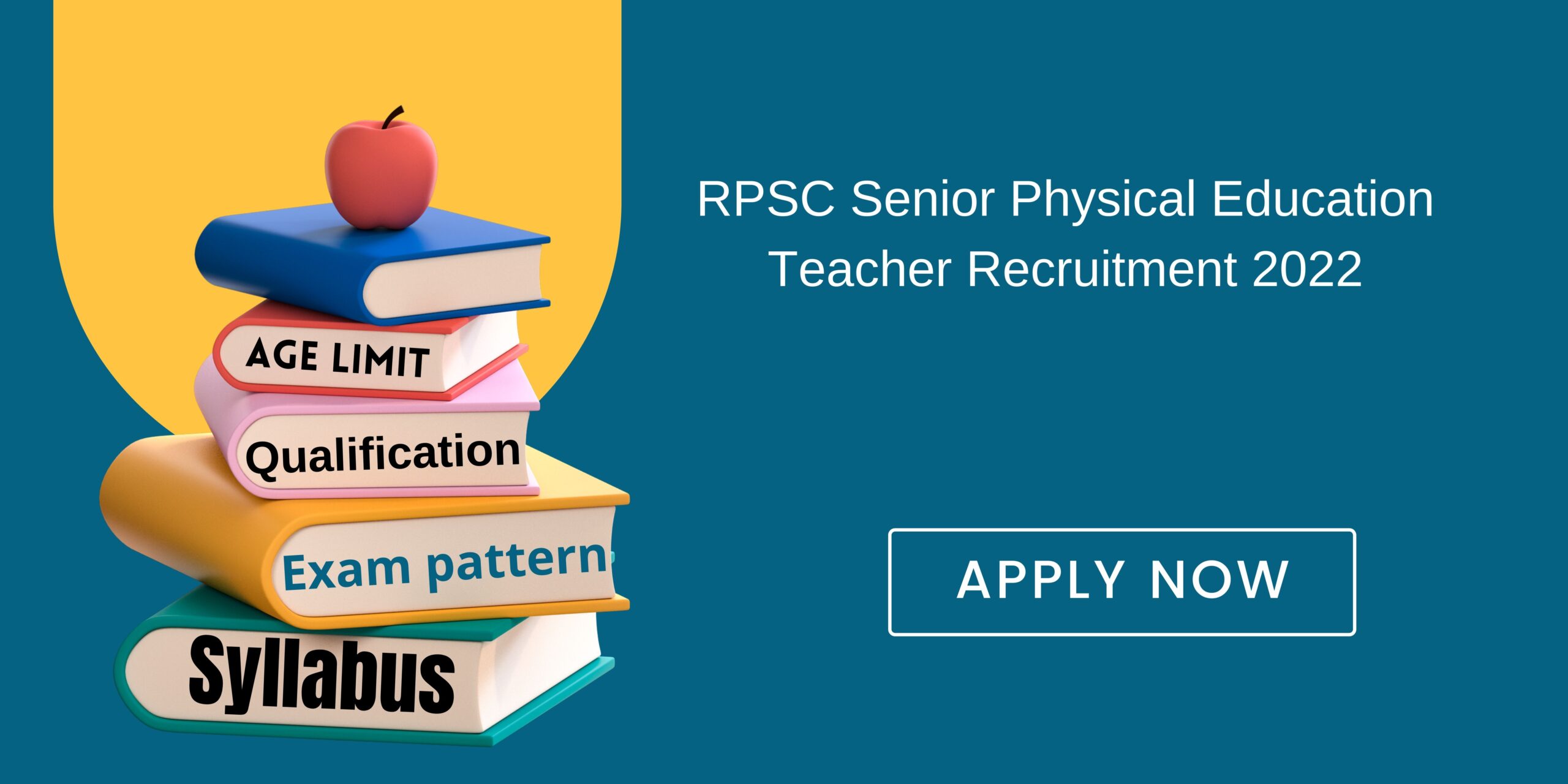 RPSC Senior Physical Education Teacher Recruitment 2022