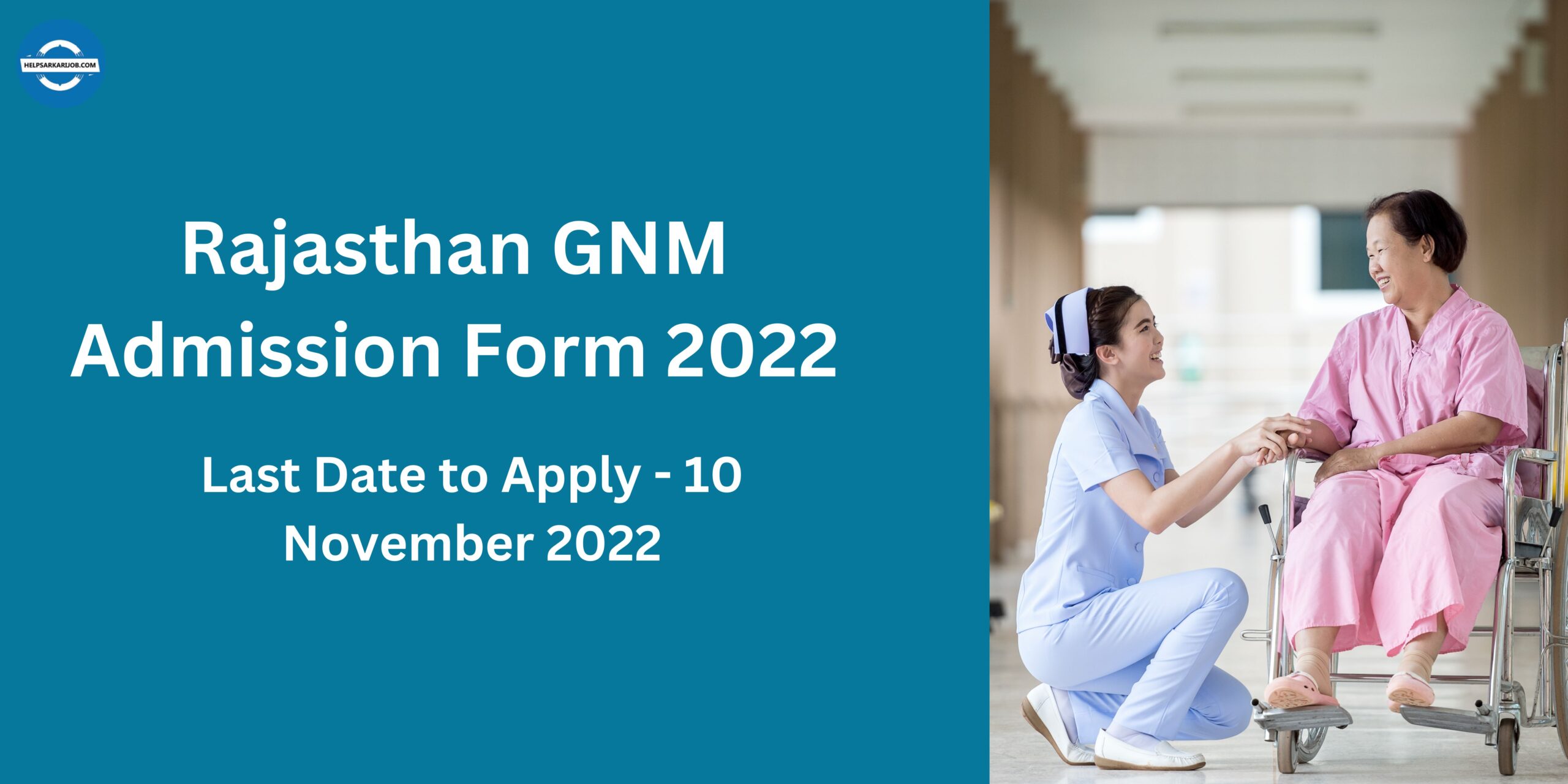 Rajasthan GNM Admission Form 2022