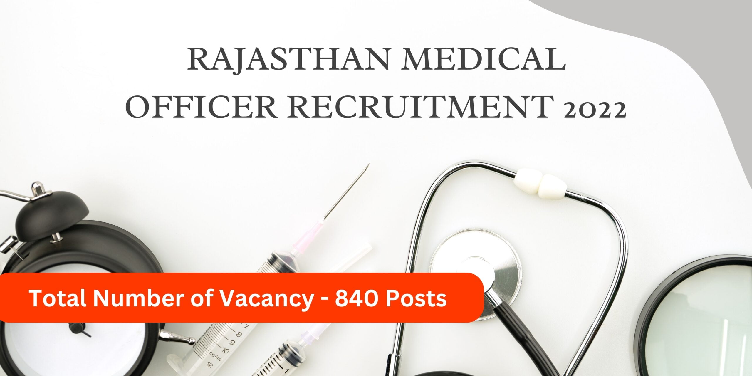 Rajasthan Medical Officer Recruitment 2022