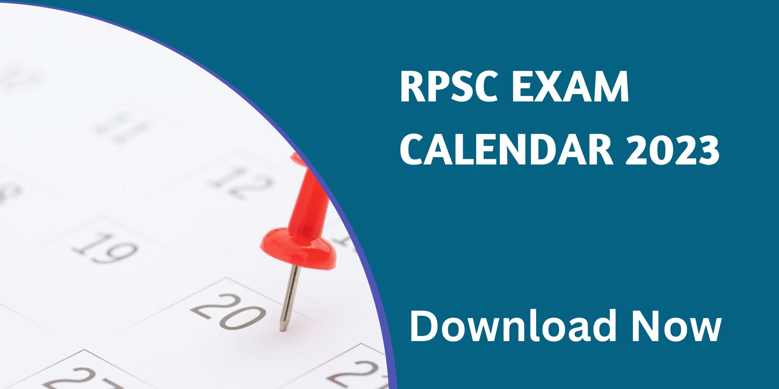 RPSC Exam Calendar 2023 last date